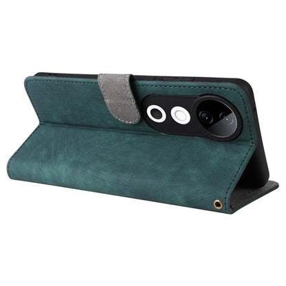 For vivo S19 5G Case RFID Blocking PU Leather Wallet Phone Cover