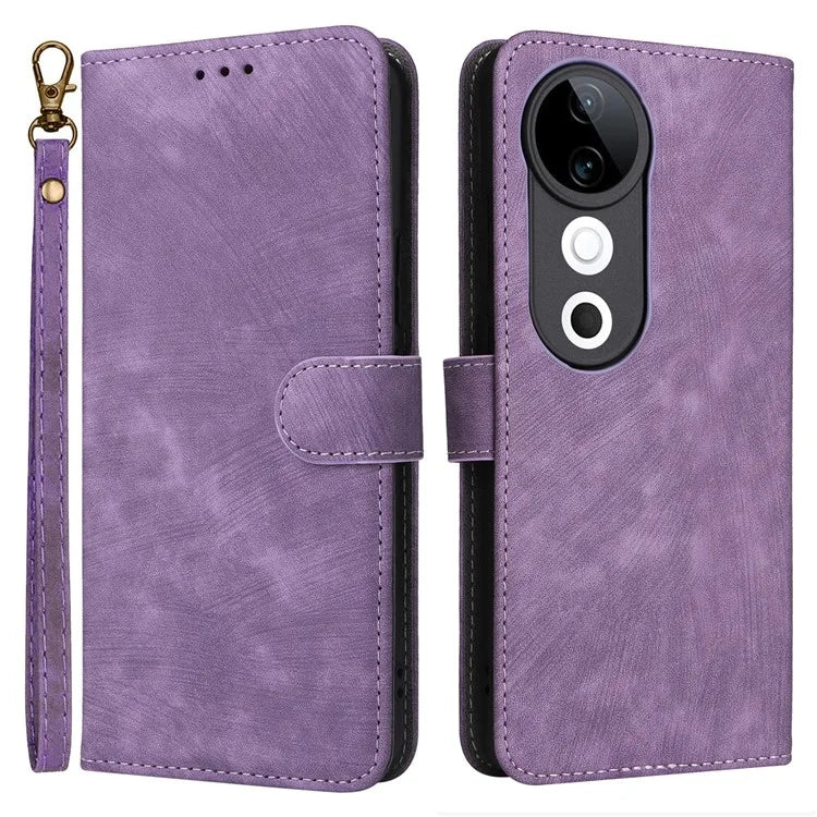 For vivo S19 5G Case RFID Blocking PU Leather Wallet Phone Cover
