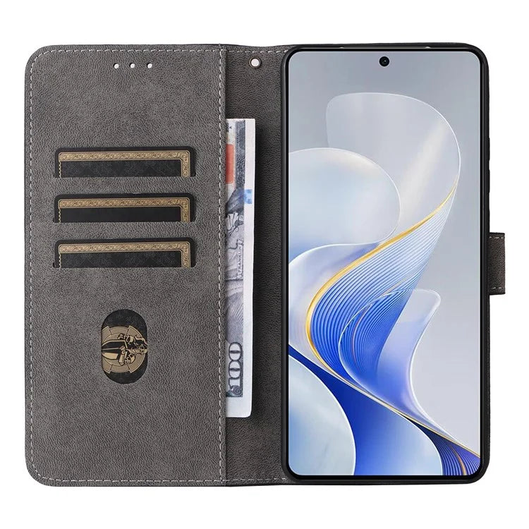 For vivo S19 5G Case RFID Blocking PU Leather Wallet Phone Cover