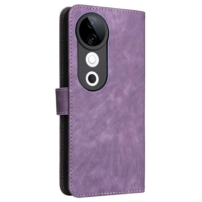 For vivo S19 5G Case RFID Blocking PU Leather Wallet Phone Cover