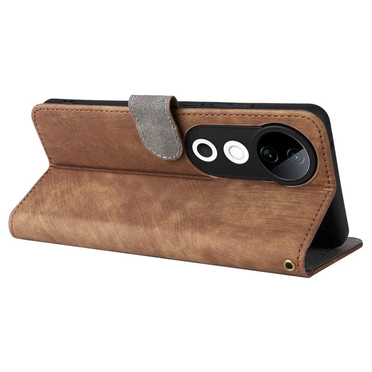 For vivo S19 5G Case RFID Blocking PU Leather Wallet Phone Cover