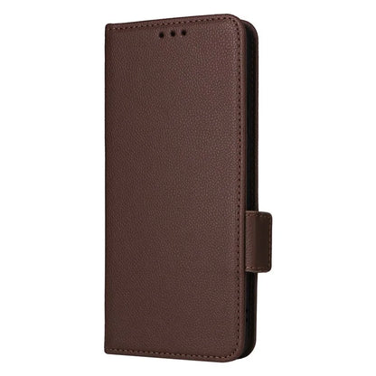 For vivo S19 5G Case with Strap Leather Phone Cover Litchi Texture Horizontal Flip