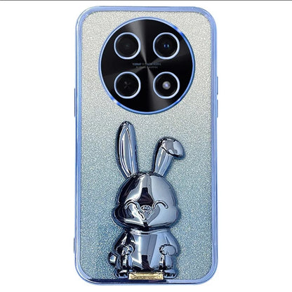 For Huawei Enjoy 70 Pro Case PC+TPU Kickstand Glitter Rabbit Phone Cover