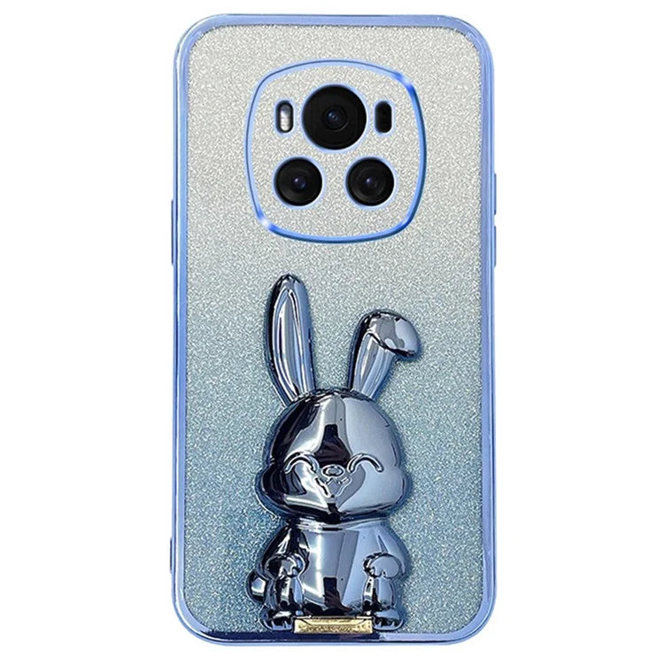 For Honor Magic6 5G Case PC+TPU Rabbit Phone Cover with Pull Kickstand