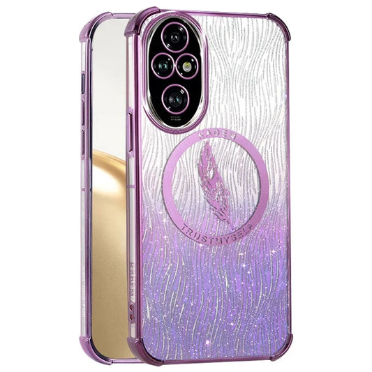 KADEM For Honor 200 5G Slim Case Electroplating Glittery TPU Anti-Drop Phone Cover