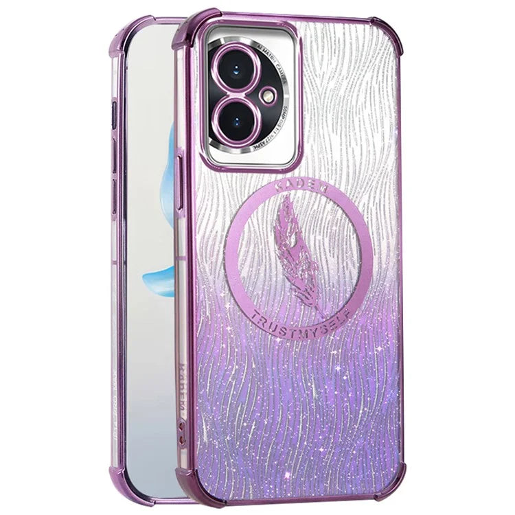 KADEM For Honor 100 5G Case Electroplating Glitter TPU Protective Phone Cover