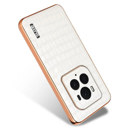 AZNS For Honor Magic6 Ultimate 5G Case Electroplating Leather+TPU Phone Cover