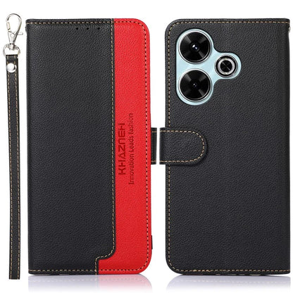 KHAZNEH For Xiaomi Redmi 13 4G Case Leather Phone Cover RFID Blocking
