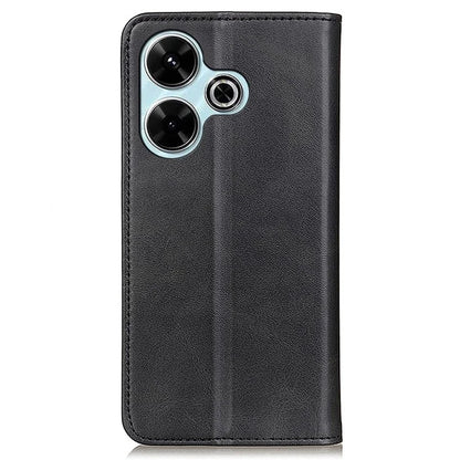 For Xiaomi Redmi 13 4G Case Split Leather Phone Cover Stand Hidden Magnetic Adsorption