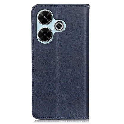 For Xiaomi Redmi 13 4G Case Split Leather Phone Cover Stand Hidden Magnetic Adsorption