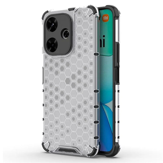 For Xiaomi Redmi 13 4G Case Honeycomb PC+TPU Hybrid Phone Cover