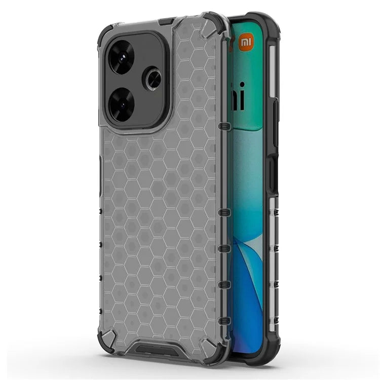 For Xiaomi Redmi 13 4G Case Honeycomb PC+TPU Hybrid Phone Cover