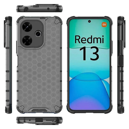 For Xiaomi Redmi 13 4G Case Honeycomb PC+TPU Hybrid Phone Cover