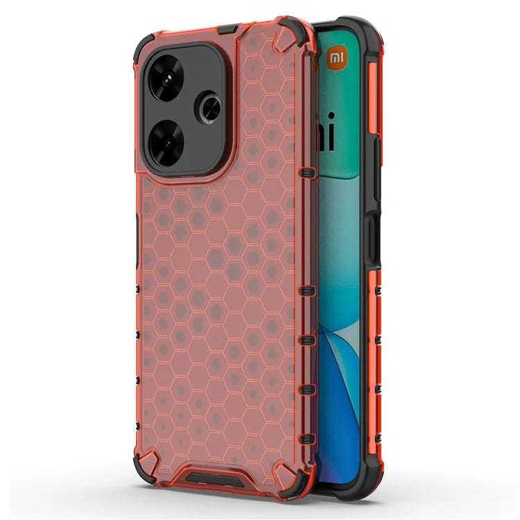 For Xiaomi Redmi 13 4G Case Honeycomb PC+TPU Hybrid Phone Cover
