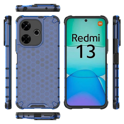 For Xiaomi Redmi 13 4G Case Honeycomb PC+TPU Hybrid Phone Cover