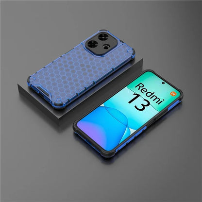 For Xiaomi Redmi 13 4G Case Honeycomb PC+TPU Hybrid Phone Cover