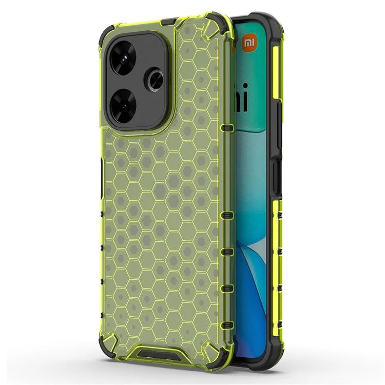 For Xiaomi Redmi 13 4G Case Honeycomb PC+TPU Hybrid Phone Cover