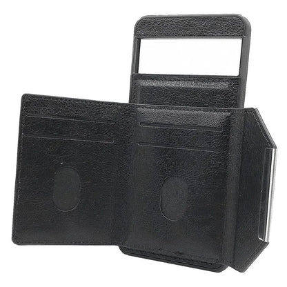 For Google Pixel 8 Pro Case Leather Phone Back Cover with Card Holder Kickstand