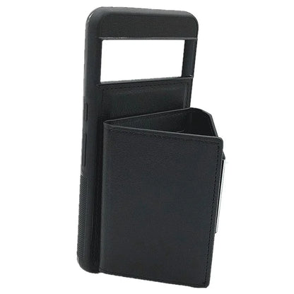 For Google Pixel 8 Pro Case Leather Phone Back Cover with Card Holder Kickstand