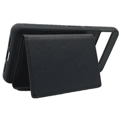 For Google Pixel 8 Pro Case Leather Phone Back Cover with Card Holder Kickstand