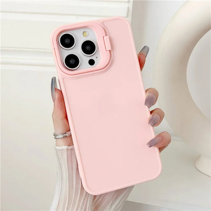 For iPhone 13 Pro Max Case Skin-Touch TPU Slim Phone Cover with Kickstand