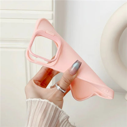 For iPhone 13 Pro Max Case Skin-Touch TPU Slim Phone Cover with Kickstand