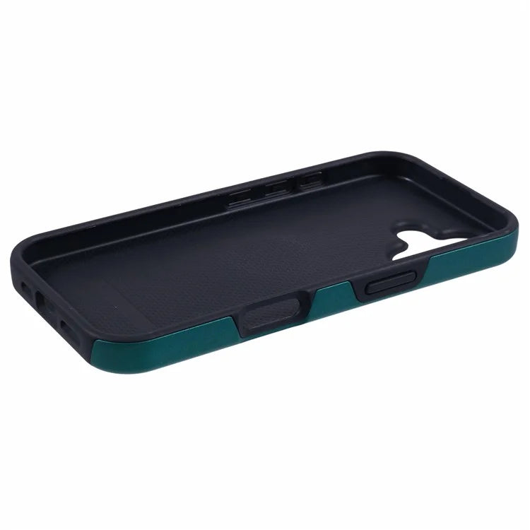 For iPhone 16 Plus Case PC+TPU Phone Cover with Rotatable Ring Holder