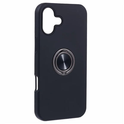 For iPhone 16 Plus Case PC+TPU Phone Cover with Rotatable Ring Holder