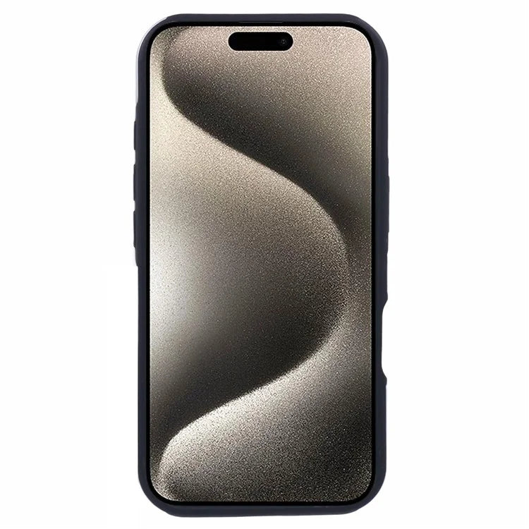 For iPhone 16 Plus Case PC+TPU Phone Cover with Rotatable Ring Holder