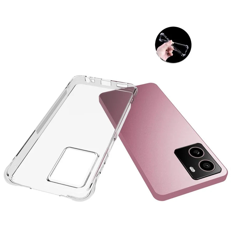 For HMD Pulse+ / Pulse Pro Case Anti-Slip Clear TPU Phone Cover Reinforced Corners