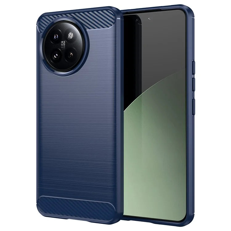 For Xiaomi 14 Civi 5G / Civi 4 Pro 5G Case Carbon Fiber Texture TPU Soft Phone Cover