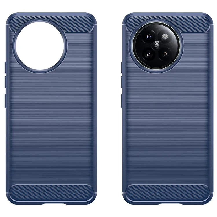 For Xiaomi 14 Civi 5G / Civi 4 Pro 5G Case Carbon Fiber Texture TPU Soft Phone Cover