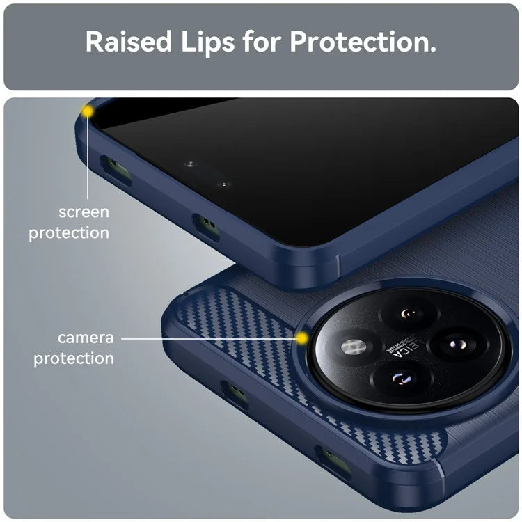For Xiaomi 14 Civi 5G / Civi 4 Pro 5G Case Carbon Fiber Texture TPU Soft Phone Cover