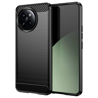 For Xiaomi 14 Civi 5G / Civi 4 Pro 5G Case Carbon Fiber Texture TPU Soft Phone Cover