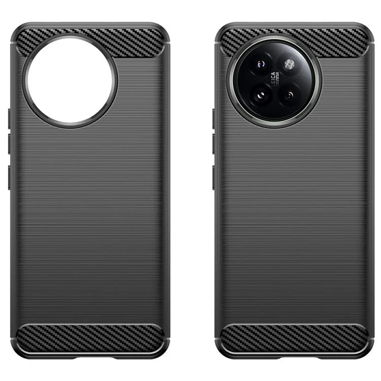 For Xiaomi 14 Civi 5G / Civi 4 Pro 5G Case Carbon Fiber Texture TPU Soft Phone Cover