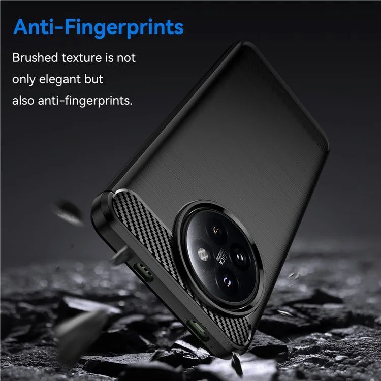 For Xiaomi 14 Civi 5G / Civi 4 Pro 5G Case Carbon Fiber Texture TPU Soft Phone Cover