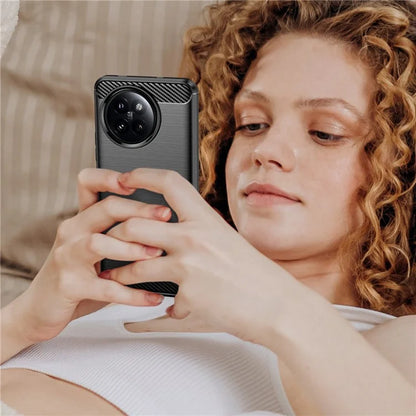 For Xiaomi 14 Civi 5G / Civi 4 Pro 5G Case Carbon Fiber Texture TPU Soft Phone Cover