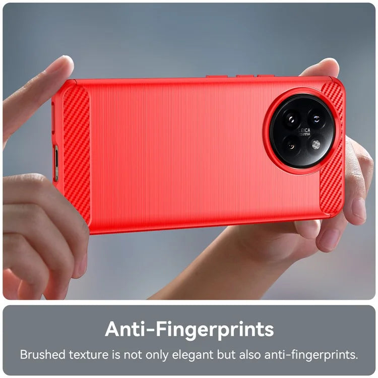 For Xiaomi 14 Civi 5G / Civi 4 Pro 5G Case Carbon Fiber Texture TPU Soft Phone Cover