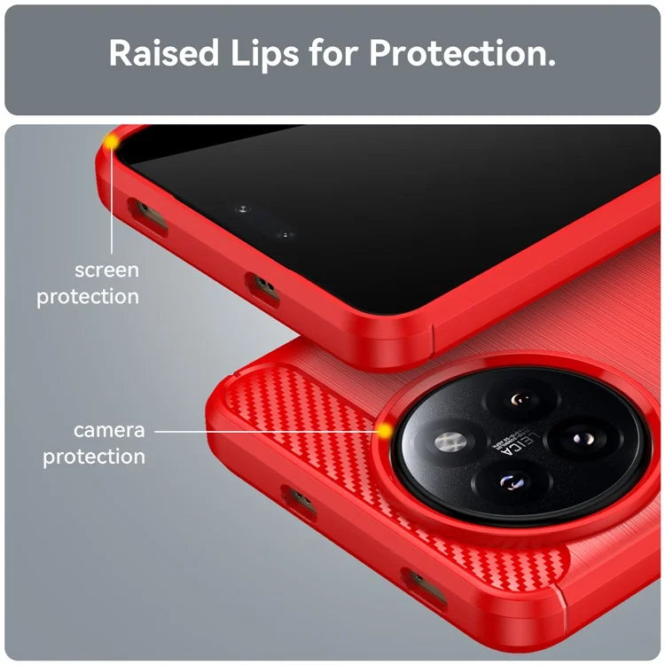 For Xiaomi 14 Civi 5G / Civi 4 Pro 5G Case Carbon Fiber Texture TPU Soft Phone Cover