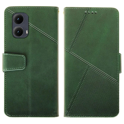 IDEWEI For Motorola Edge (2024) 5G Case Leather Folio Wallet Phone Cover Stand Calf Texture