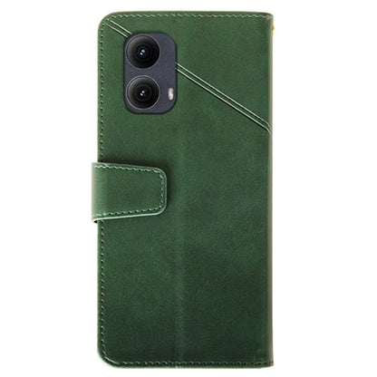 IDEWEI For Motorola Edge (2024) 5G Case Leather Folio Wallet Phone Cover Stand Calf Texture