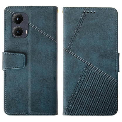 IDEWEI For Motorola Edge (2024) 5G Case Leather Folio Wallet Phone Cover Stand Calf Texture