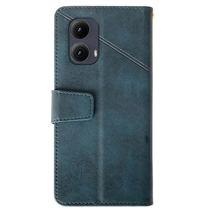 IDEWEI For Motorola Edge (2024) 5G Case Leather Folio Wallet Phone Cover Stand Calf Texture