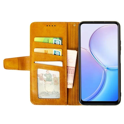 IDEWEI For Motorola Edge (2024) 5G Case Leather Folio Wallet Phone Cover Stand Calf Texture