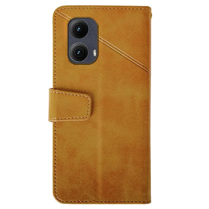 IDEWEI For Motorola Edge (2024) 5G Case Leather Folio Wallet Phone Cover Stand Calf Texture