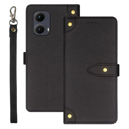 IDEWEI For Motorola Edge (2024) 5G Stand Case PU Leather Phone Cover with Card Slots