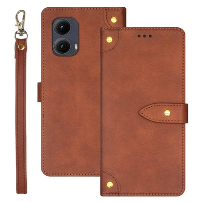 IDEWEI For Motorola Edge (2024) 5G Stand Case PU Leather Phone Cover with Card Slots