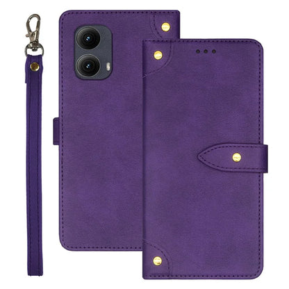 IDEWEI For Motorola Edge (2024) 5G Stand Case PU Leather Phone Cover with Card Slots