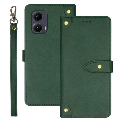 IDEWEI For Motorola Edge (2024) 5G Stand Case PU Leather Phone Cover with Card Slots