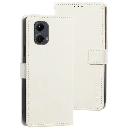 IDEWEI For Motorola Edge (2024) 5G Case Stand View Leather Phone Cover Crazy Horse Texture